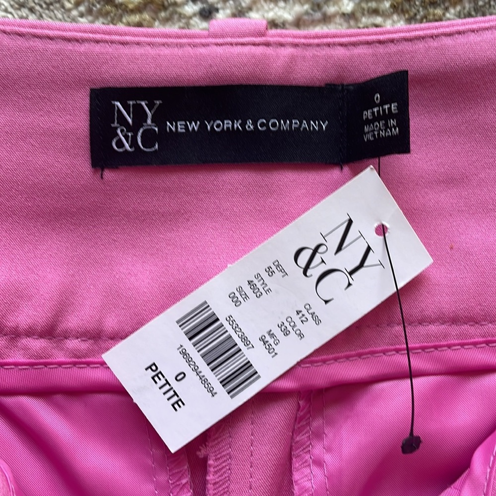 New York & Company Bubble Gum Pink High Waisted Ankle Pants - Picture 6 of 6